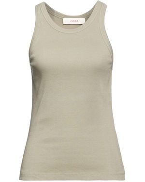 Jucca Khaki Tank Top Cotton, Elastane - Natural