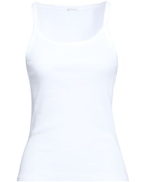 TRUE RELIGION Tank Top Cotton, Viscose, Elastane - White