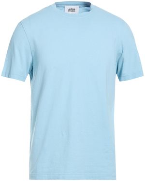Alpha Studio T-Shirt Cotton, Elastane - Blue