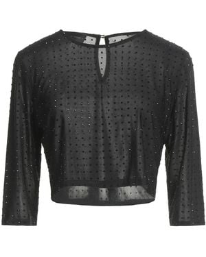 Tassos Mitropoulos Top Polyester, Elastane - Black