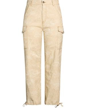 Etro Pants Cotton, Linen, Elastane - Natural
