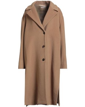 Drumohr Camel Coat Virgin Wool - Brown