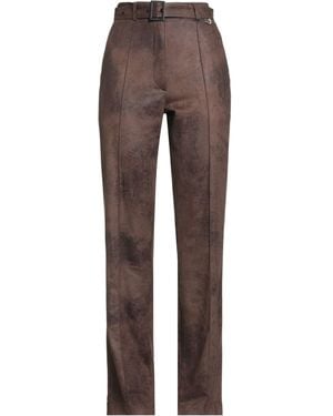 Gaelle Paris Trousers Polyester, Elastane - Brown