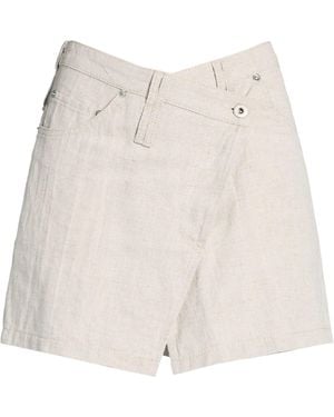 FEDERICO CINA Light Mini Skirt Linen, Cotton - Natural