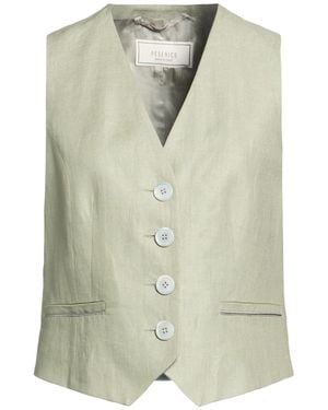 Peserico Tailored Vest Linen - Green