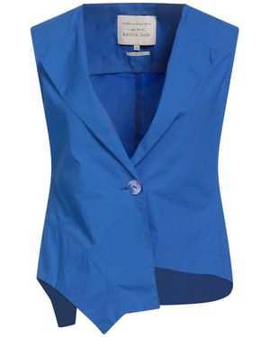 ALESSIA SANTI Tailored Vest Cotton - Blue
