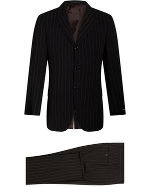 BOSS Dark Suit Virgin Wool, Polyamide - Black