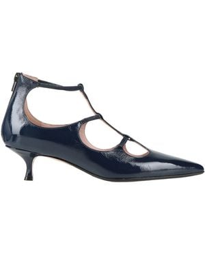 Anna F. Midnight Pumps Textile Fibers - Blue