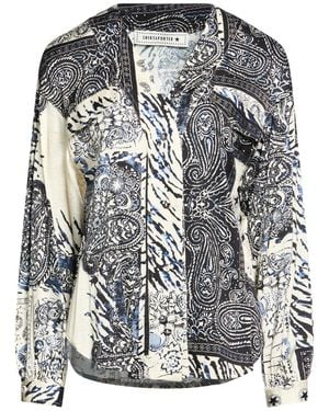 Shirtaporter Shirt Viscose, Elastane - Grey