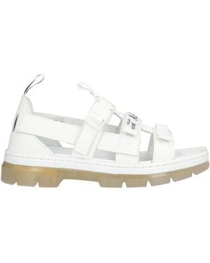 Dr. Martens Sandals Leather, Textile Fibers - White