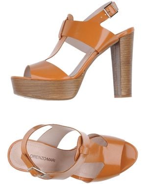 Lorenzo Mari Sandals Textile Fibres - Brown