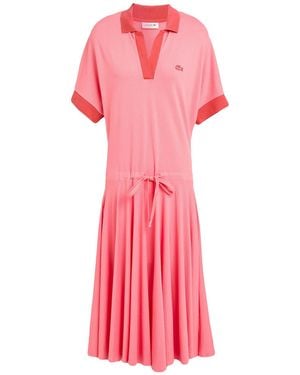 Lacoste Midi Dresses - Pink