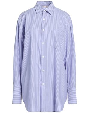 AURALEE Wool Fulling Flannel Shirt in Gray | Lyst