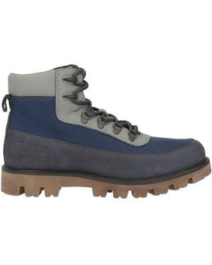 Ambitious Midnight Ankle Boots Leather, Textile Fibers - Blue