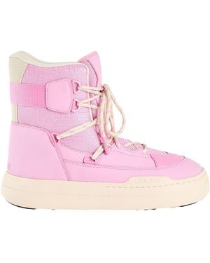 Moon Boot Mb Park Trainer Boot - Ankle Boots Polyurethane, Polyester - Pink