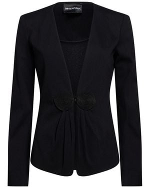 Emporio Armani Blazer Viscose, Polyamide, Elastane - Black