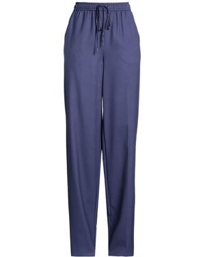 Marella Monochrome Pants Virgin Wool - Blue