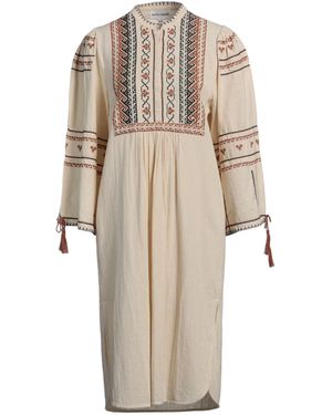 Antik Batik Midi Dress Cotton - Natural