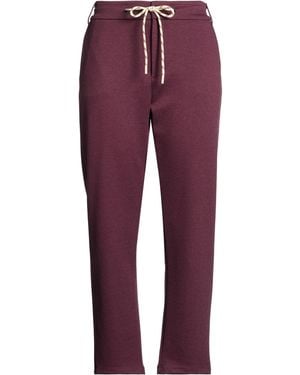 Please Burgundy Pants Viscose, Polyamide, Polyester, Elastane - Purple