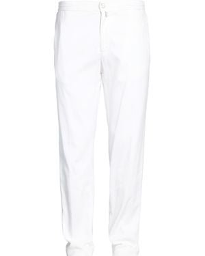 Kiton Pants Cotton, Lycra, Elastane - White