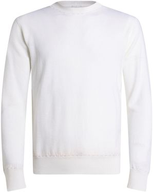 Eleventy Ivory Sweater Wool - White