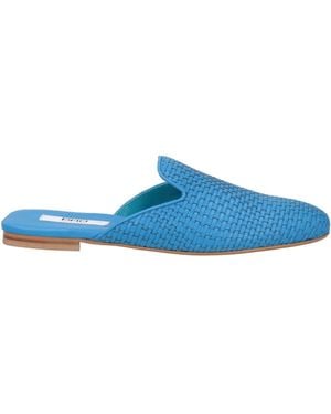 PAO PIANO ZERO Azure Mules & Clogs Leather - Blue
