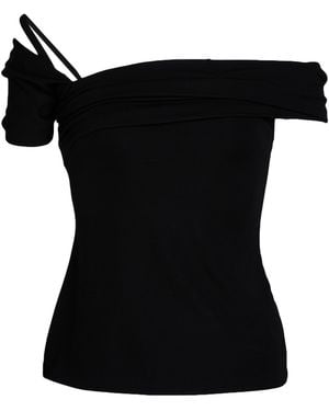 Versace Top Viscose, Polyamide, Elastane - Black