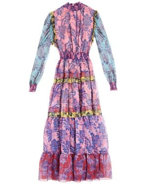 Versace Jeans Couture Maxi Dress Polyester - Purple