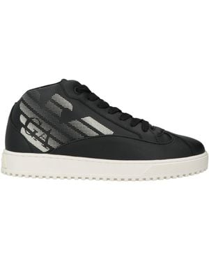 Emporio Armani Trainers Cow Leather - Black