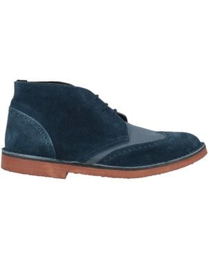 Angelo Nardelli Botines De Caña Alta - Azul