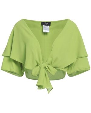 Clips Wrap Cardigans Polyester - Green