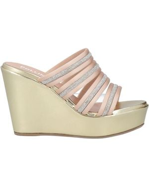 Pollini Sandals Viscose, Silk - White