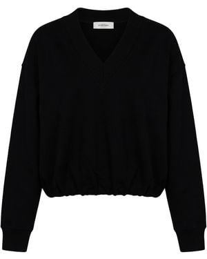 Sportmax Sweatshirt Cotton, Elastomultiester - Black