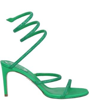 Rene Caovilla Sandals Textile Fibers - Green