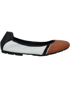 Hogan Ballet Flats - White