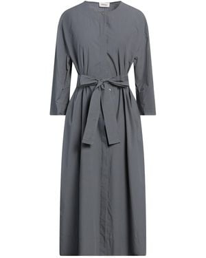 Ottod'Ame Lead Midi Dress Cotton - Grey