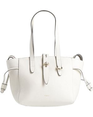 Furla Net S Tote 24 -- Handbag Calfskin - White