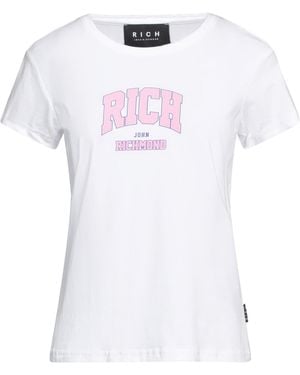 John Richmond T-Shirt Cotton, Elastane - White