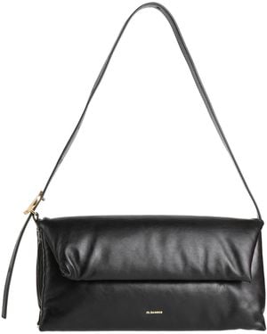 Jil Sander Shoulder Bag Calfskin - Black