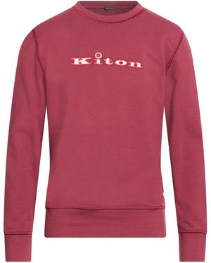 Kiton Sweatshirt Cotton, Elastane - Red