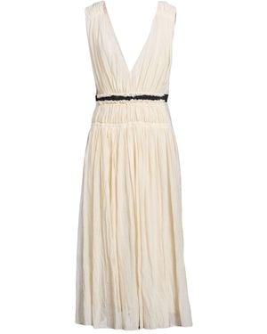 Marni Maxi Dress Cotton, Silk, Linen - Natural