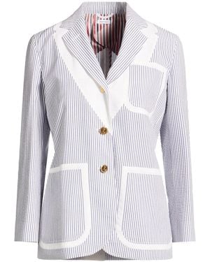 Thom Browne Blazer Cotton - White