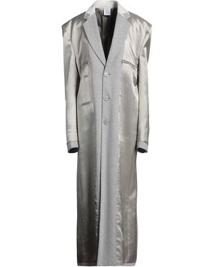 Vetements Overcoat & Trench Coat Cotton - Gray