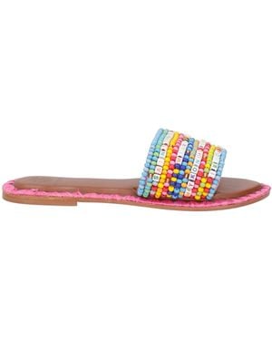 De Siena Sandals Textile Fibers - White