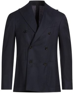 Caruso Midnight Blazer Wool - Blue