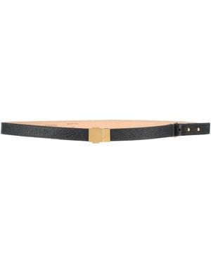 Thom Browne Belt Leather - White
