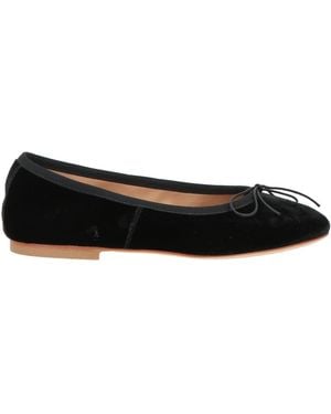 Anniel Ballet Flats Textile Fibers - Black