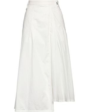 High Midi Skirt Cotton, Elastane - White