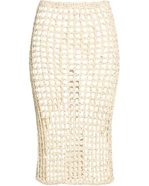 Roberto Collina Midi Skirt Polyamide, Cotton - Natural