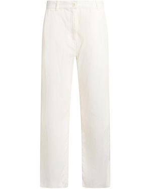 The Row Pants Cotton, Cashmere - White